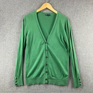 Gap Cardigan 100% Cotton Button Up Layering Lightweight Sleeve Button L
